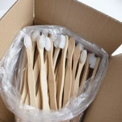 Bamboo Toothbrush - Pack Of 50 9 Bamboo Toothbrush - Pack Of 50 -Hotel Supply Store 1064 3 Zoom