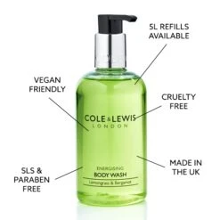Cole & Lewis Lemongrass & Bergamot Body Wash 300ml -Hotel Supply Store 1511 4 Zoom