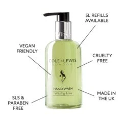 Cole & Lewis Wild Fig & Iris Hand Wash 300ml 9 Cole & Lewis Wild Fig & Iris Hand Wash 300ml -Hotel Supply Store 1520 3 Zoom