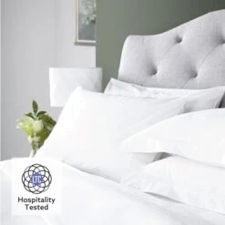 Luxury Egyptian Cotton 200 Thread Count Housewife Pillowcase - Pair -Hotel Supply Store 2093 3 Zoom