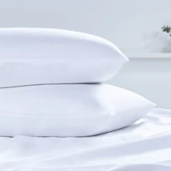 Luxury Egyptian Cotton 200 Thread Count Housewife Pillowcase - Pair -Hotel Supply Store 2093 4 Zoom