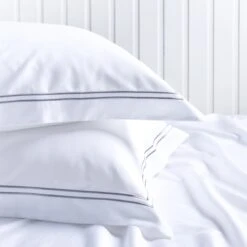 Luxury Corded Egyptian Cotton 300 Thread Count Oxford Pillowcase - Pair