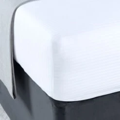 Luxury Cotton Micro Stripe 300 Thread Count Fitted Sheet -Hotel Supply Store 2200 6 Zoom