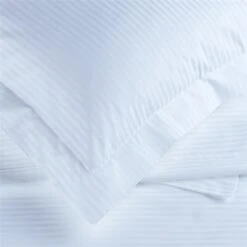Luxury Cotton Micro Stripe 300 Thread Count Oxford Pillowcase - Pair -Hotel Supply Store 2204 8 Zoom