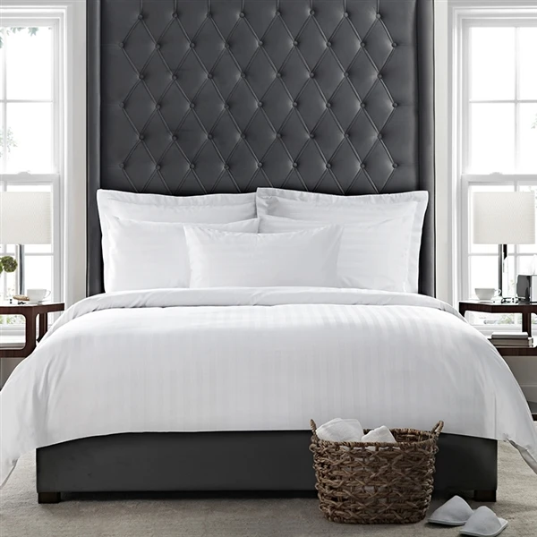 Easycare Satin Stripe Oxford Pillowcase - Pair 7 Easycare Satin Stripe Oxford Pillowcase - Pair - Image 5