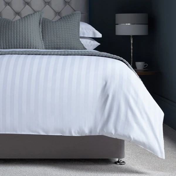 Easycare Satin Stripe Oxford Pillowcase - Pair 8 Easycare Satin Stripe Oxford Pillowcase - Pair - Image 6