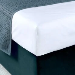 Luxury Cotton Rich 350 Thread Count Duvet Cover - White -Hotel Supply Store 2240 4 Zoom