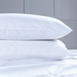 Classic Cotton Percale 200 Thread Count Housewife Pillowcase - Pair 11 Classic Cotton Percale 200 Thread Count Housewife Pillowcase - Pair -Hotel Supply Store 2253 4 Zoom