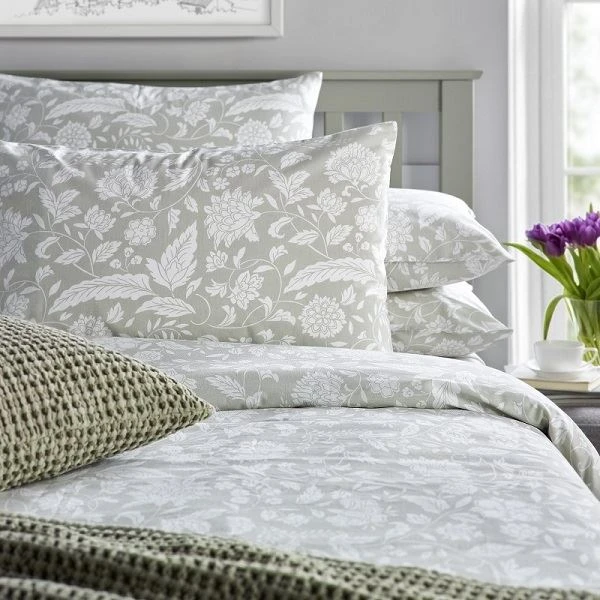 Easycare Emily Duvet Cover Set - Sage Grey 3 Easycare Emily Duvet Cover Set - Sage Grey