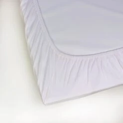 White Fitted Cotton Cot Sheet - Pair -Hotel Supply Store 2427 110 2 2 Zoom