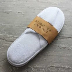 Luxury Velour Slippers With Closed Toe 10 Luxury Velour Slippers With Closed Toe -Hotel Supply Store 3484 4 Zoom