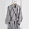 Classic Terry Cotton Bathrobe - Silver Grey -Hotel Supply Store 3500 138 1 Zoom