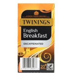 Twinings Decaf Breakfast Tea Bags (Tag & Envelope) - Pack Of 20 -Hotel Supply Store 4075 3 Zoom