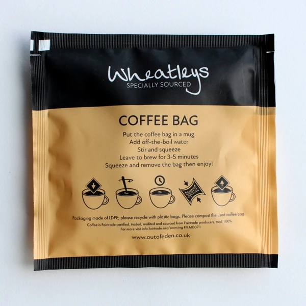 Wheatleys Fairtrade Colombian Arabica Coffee Bags (Individually Wrapped) 5 Wheatleys Fairtrade Colombian Arabica Coffee Bags (Individually Wrapped) - Image 3