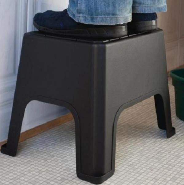 Black Plastic Stool 3 Black Plastic Stool