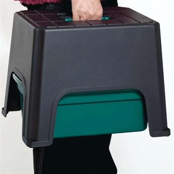 Black Plastic Stool 4 Black Plastic Stool - Image 2