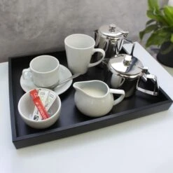 Black Wooden Room Tray 7 Black Wooden Room Tray -Hotel Supply Store 5790 1 3 Zoom