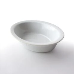 Vitrified Hotelware Lipped Oval Dish - 18cm - Pack Of 6