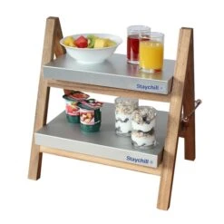 Acacia Wood Buffet Stand With Staychill Trays