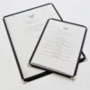 American Style Menu Cover - Black -Hotel Supply Store 5896 1 Zoom