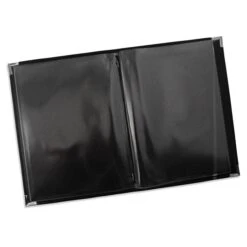 Faux Leather Menu Holder A4 - Black -Hotel Supply Store 5899 4 4 Zoom