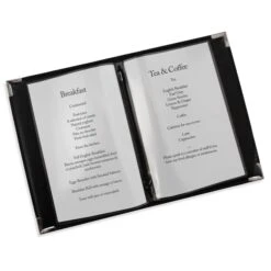 Faux Leather Menu Holder A5 - Black -Hotel Supply Store 5899 5 5 Zoom