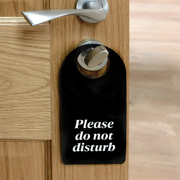 Do Not Disturb Sign Card Door Hangers - Pack Of 10 3 Do Not Disturb Sign Card Door Hangers - Pack Of 10