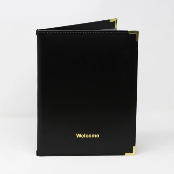 Faux Leather Guest Information Folder A4 – Black 3 Faux Leather Guest Information Folder A4 – Black