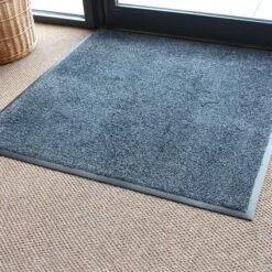 Large Washable Entrance Door Mat - Granite - 100x100cm