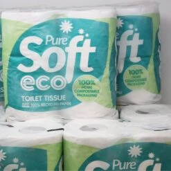 Pure Soft Eco Recycled Toilet Roll 2 Ply - Pack Of 40 -Hotel Supply Store 7278 40 5 Zoom