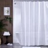 Extra Long Satin Stripe Shower Curtain -Hotel Supply Store 7356 1 Zoom