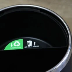 Bedroom Bin Recycling & Waste Divider -Hotel Supply Store 7580 3 Zoom