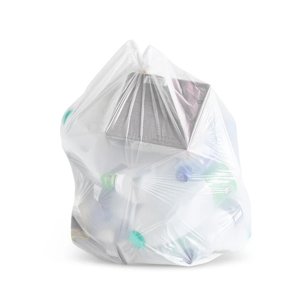Medium Recycled White Bin Liners 50L 3 Medium Recycled White Bin Liners 50L