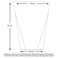 Large Heavy-Duty Recycled Black Bin Bags 100L - Pack Of 200 5 Large Heavy-Duty Recycled Black Bin Bags 100L - Pack Of 200 -Hotel Supply Store 7582 2 Zoom