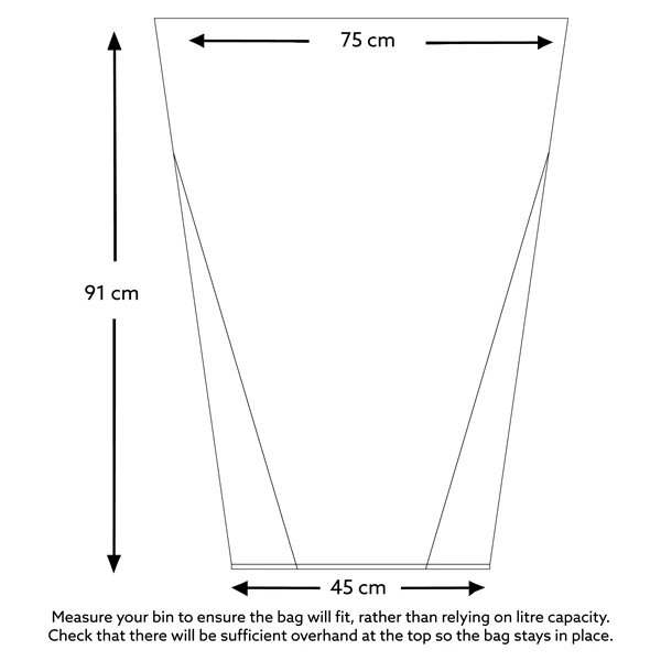 Large Heavy-Duty Recycled Black Bin Bags 100L - Pack Of 200 4 Large Heavy-Duty Recycled Black Bin Bags 100L - Pack Of 200 - Image 2