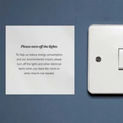 Turn Off The Lights Notice - Pack Of 3