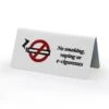 No Smoking Or Vaping Aluminium Tent Sign - Pack Of 5 -Hotel Supply Store 7725 5 1 Zoom