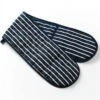 Striped Navy Double Oven Gloves 2 Striped Navy Double Oven Gloves -Hotel Supply Store 8107 1 Zoom
