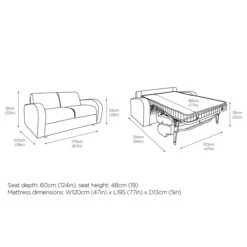 Jay-Be Retro Hotel Sofa Bed - Two Seater -Hotel Supply Store 9492 3 Zoom