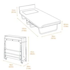Jay-Be Visitor Folding Single Hotel Bed 12 Jay-Be Visitor Folding Single Hotel Bed -Hotel Supply Store 9497 DS 5 Zoom